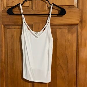 Cross detail crop top